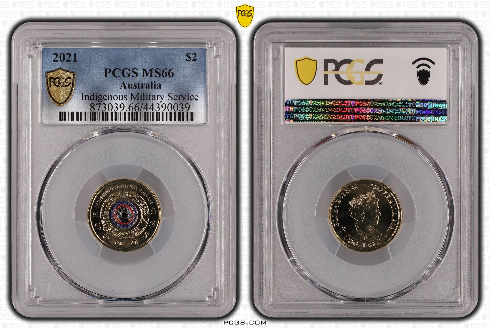 Indigenous Military Service Colorized, Two Dollar, 2021, PCGS MS66