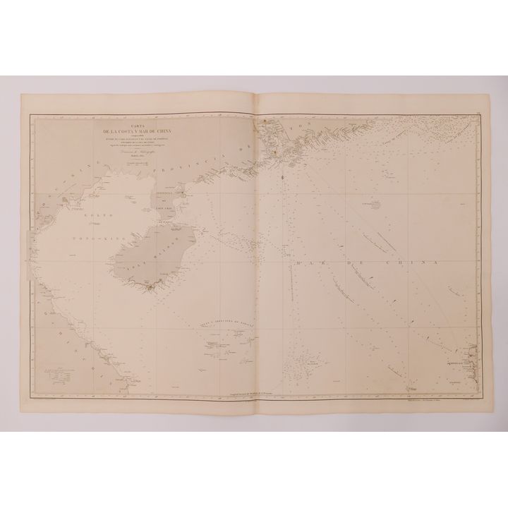 Bryant, Carta De La Costa y Mar De China. 1862