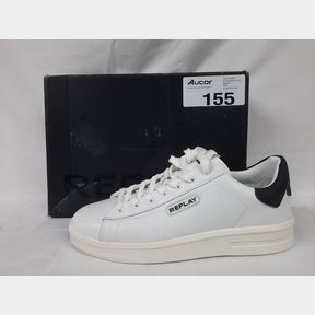 REPLAY UNIVERSITY - UNIVERSITY M PRIME 2 REPLAY - WHITE BLACK - UK 10