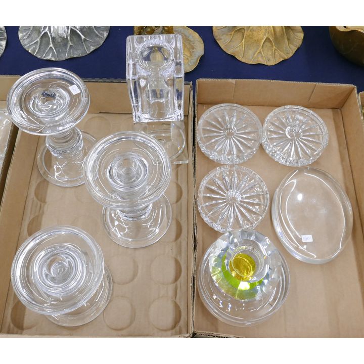 2 Boxes Crystal Candle Stands- 11pc total