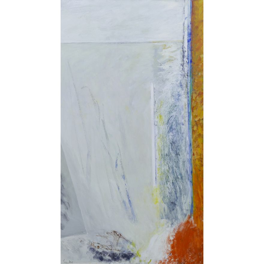 William Ivey ''Untitled'' (Red and White) 1979 Oil