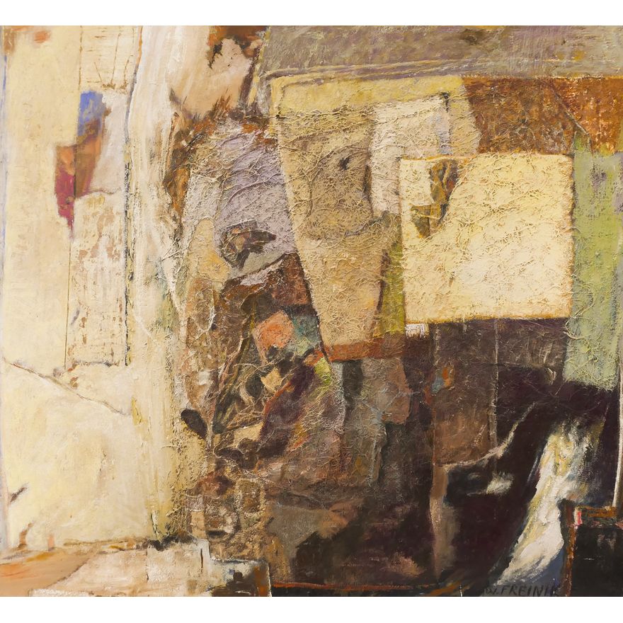 William Freinik ''Reality No.4'' Mixed Media on Board