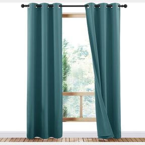 NICETOWN COMPLETE 100% BLACKOUT CURTAINS, THERMAL INSULATED & ENERGY EFFICIENCY WINDOW DRAPERIES FOR GUEST ROOM, FULL SHADING PANE