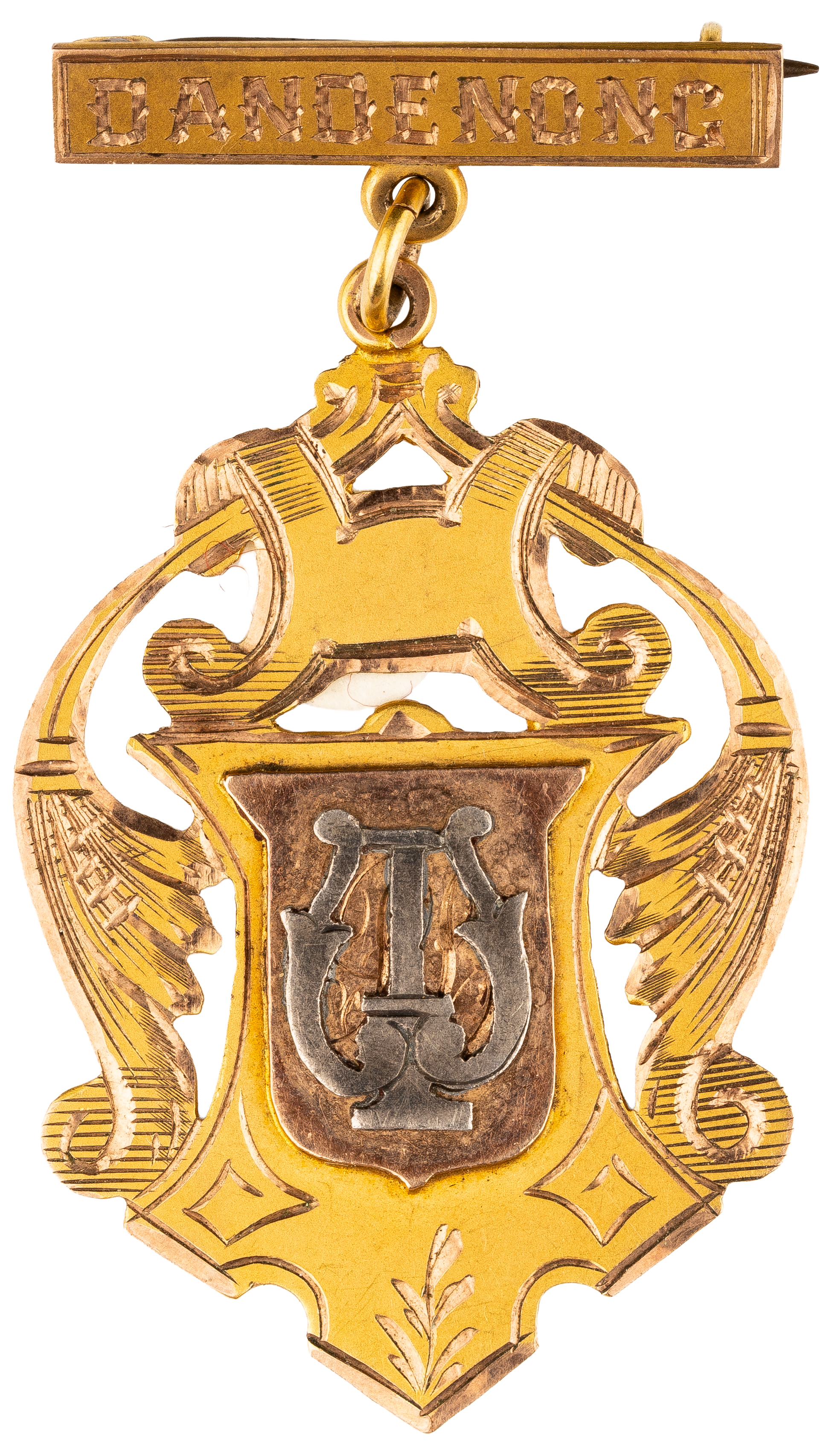 Dandenong - Music Award (Brass Quartette) , 1907, gVF
