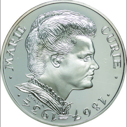 フランス (France)/ キュリー夫人追悼50年記念 100フラン銀貨 1984年 K 