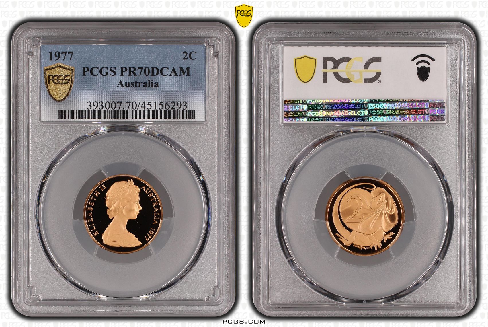 Two Cent, 1977, Pcgs Pr70dcam