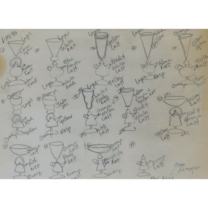 Richard Marquis ''Teapot Goblet Study'' 1990 Graphite