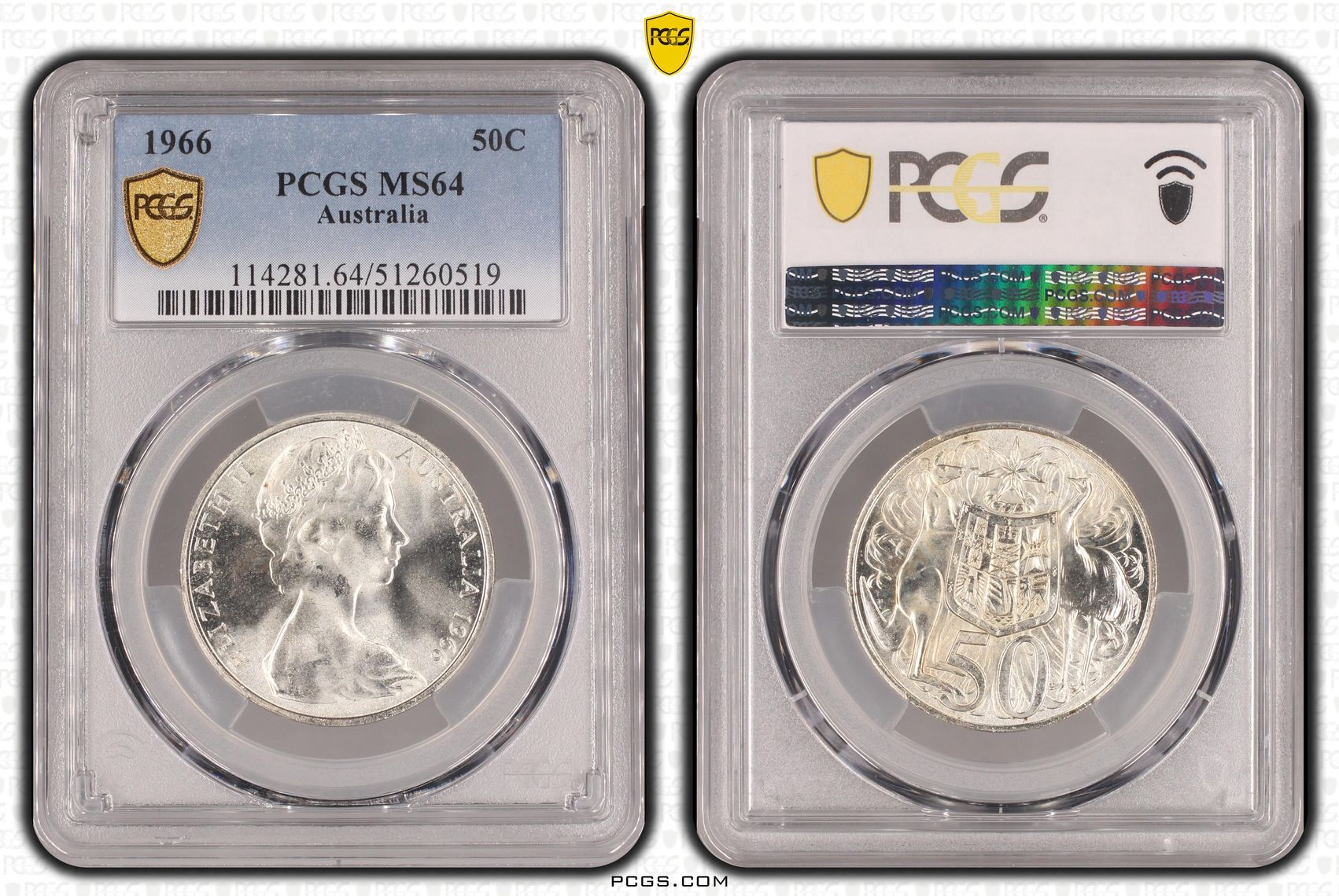 Fifty Cent, 1966, PCGS MS64
