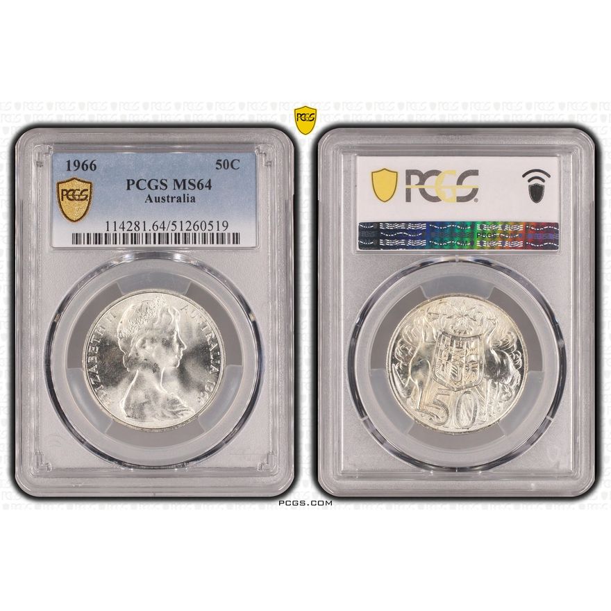 Fifty Cent, 1966, PCGS MS64