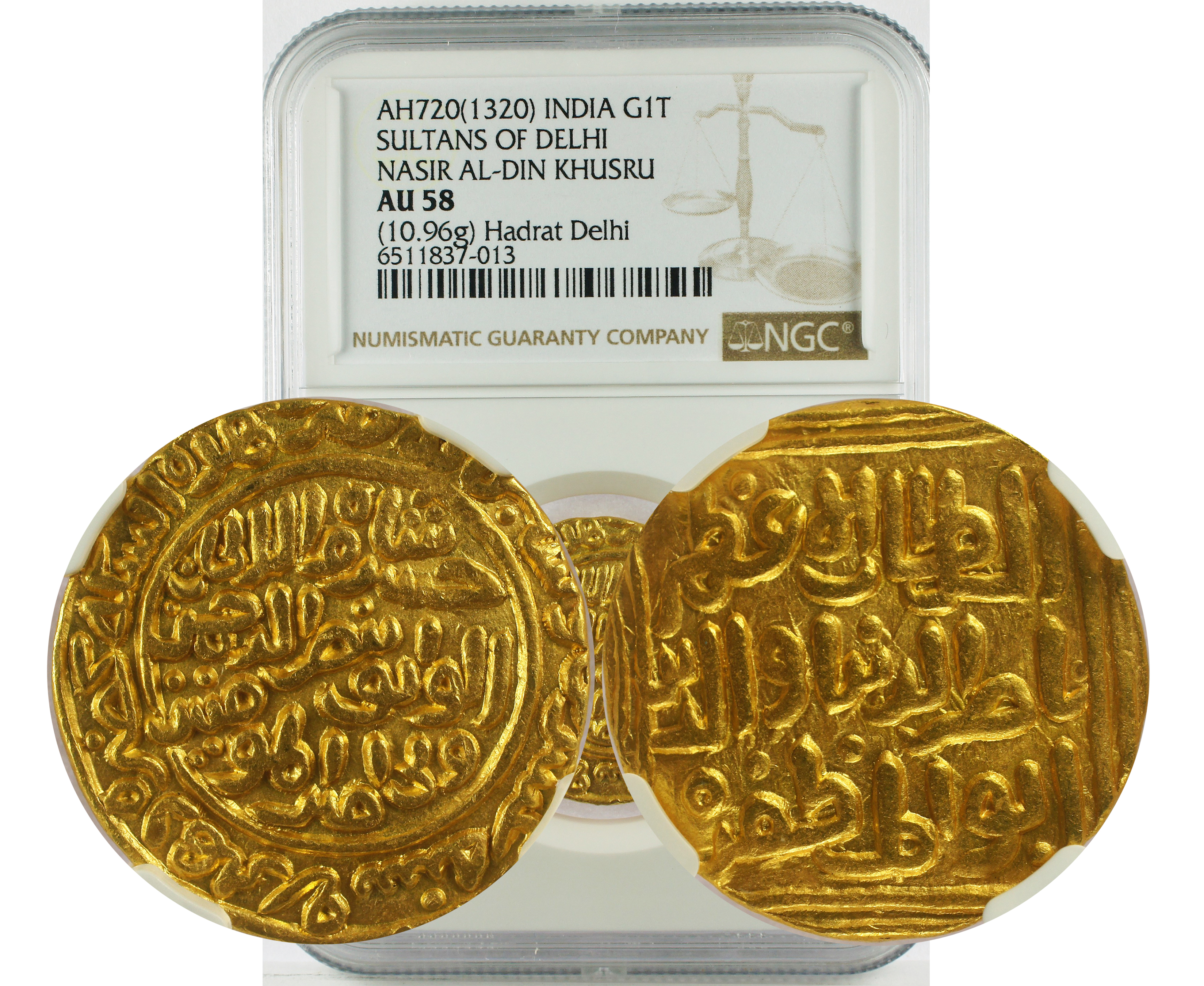 AH720(1320) INDIA SULTANS OF DELHI NASIR AL-DIN KHUSRU G1T AU 58