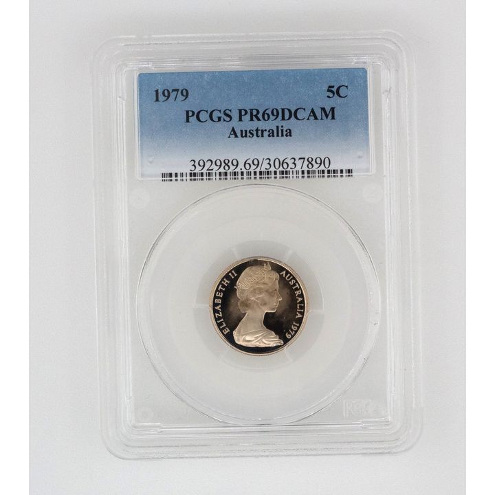 Elizabeth II, Five Cent, PR69DCAM , 1979