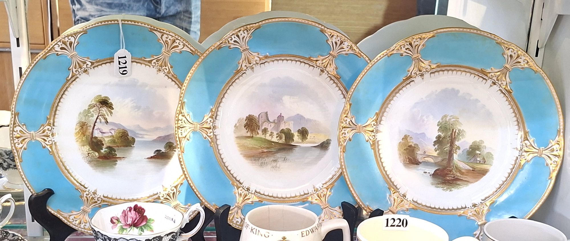 19th Century Minton Cabinet Plates