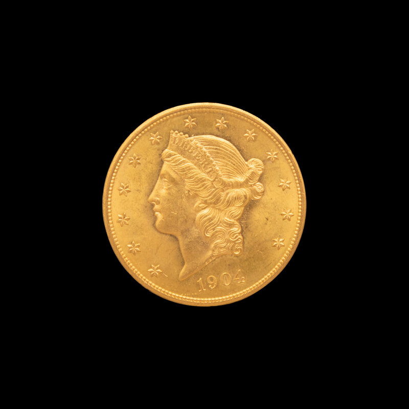 A 1904 Liberty Head $20 Gold Coin