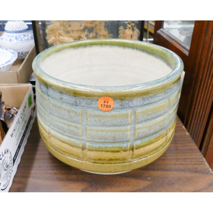Japanese Studio Pottery Midcentury Planter- 9'' diameter