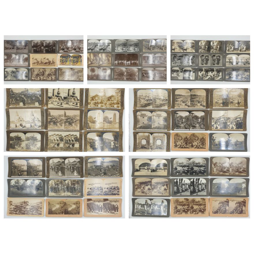 Stereograph Cards - Asian (x63)