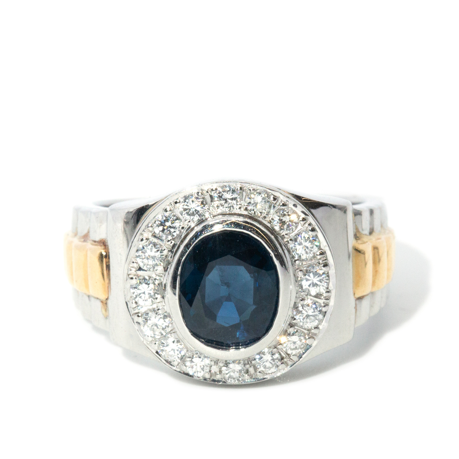 2.38 Carat Sapphire & Diamond Ring