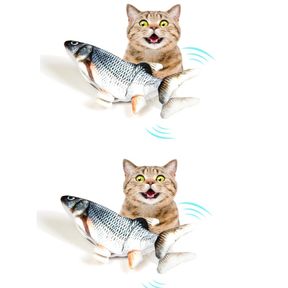 (2) CRAZY 30 CM CAT FISH TOY USB RANDOM STYLE 412CT