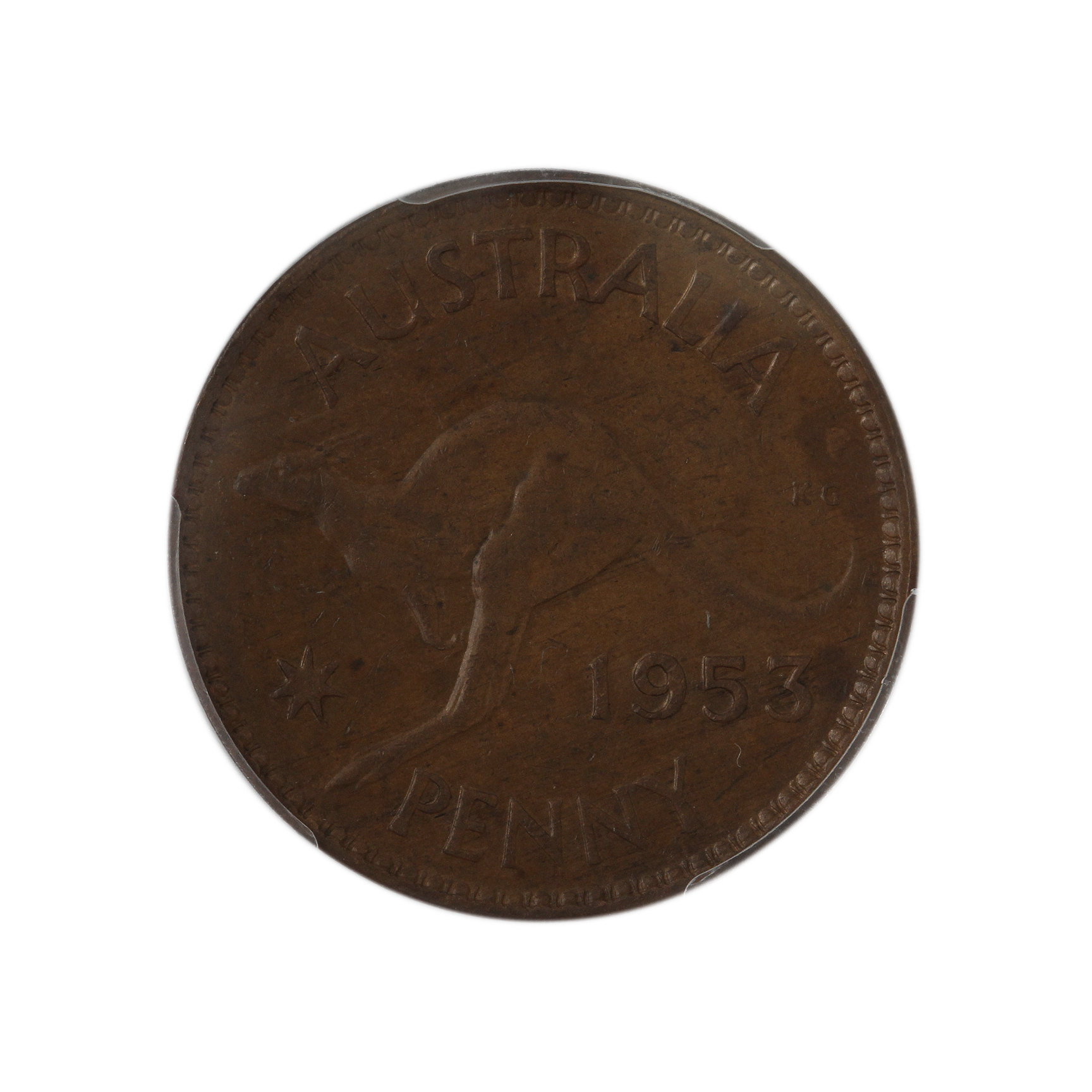 Elizabeth II, Penny, 1953, AU55
