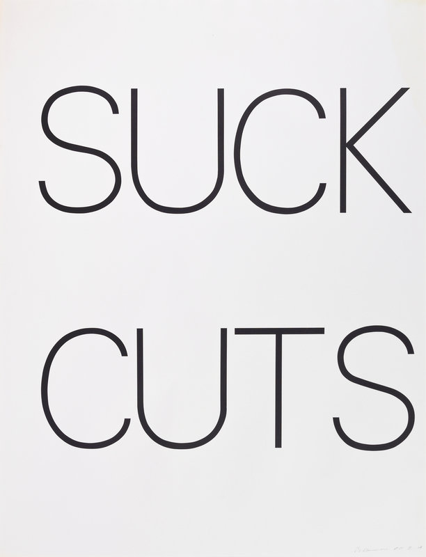 Bruce Nauman
(American, b. 1941)
Suck Cuts, 1973