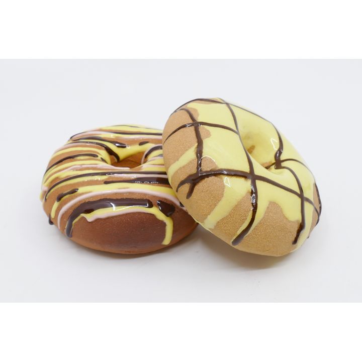 Catherine McMillan Near Pair of Ceramic Donuts, 2021