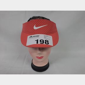 NIKE AERO DF ADV ADVNTGE VISOR - MAGIC EMBER/WHITE