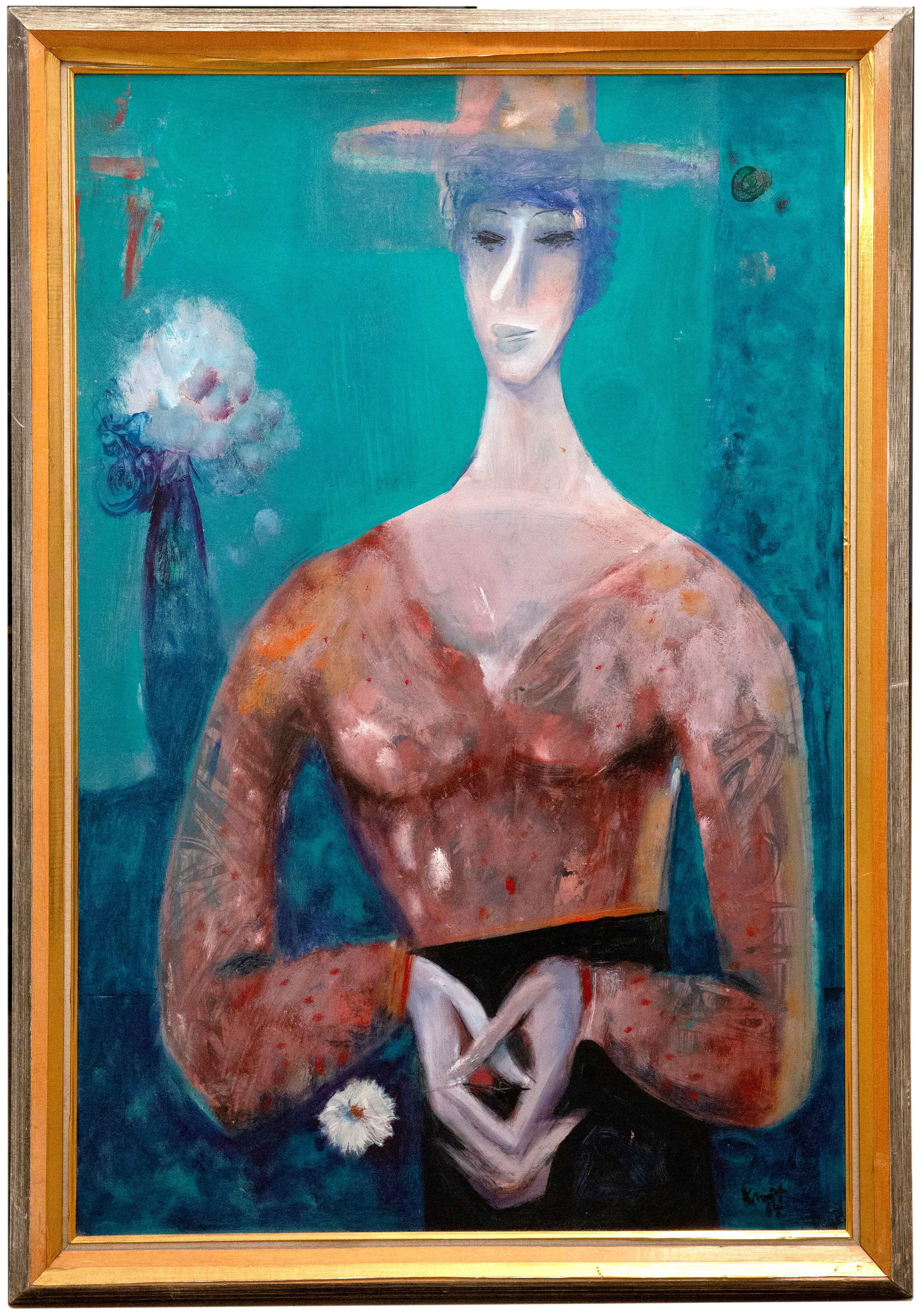 Michael Kmit (1910-1981), 'Girl with a flower', 1965,