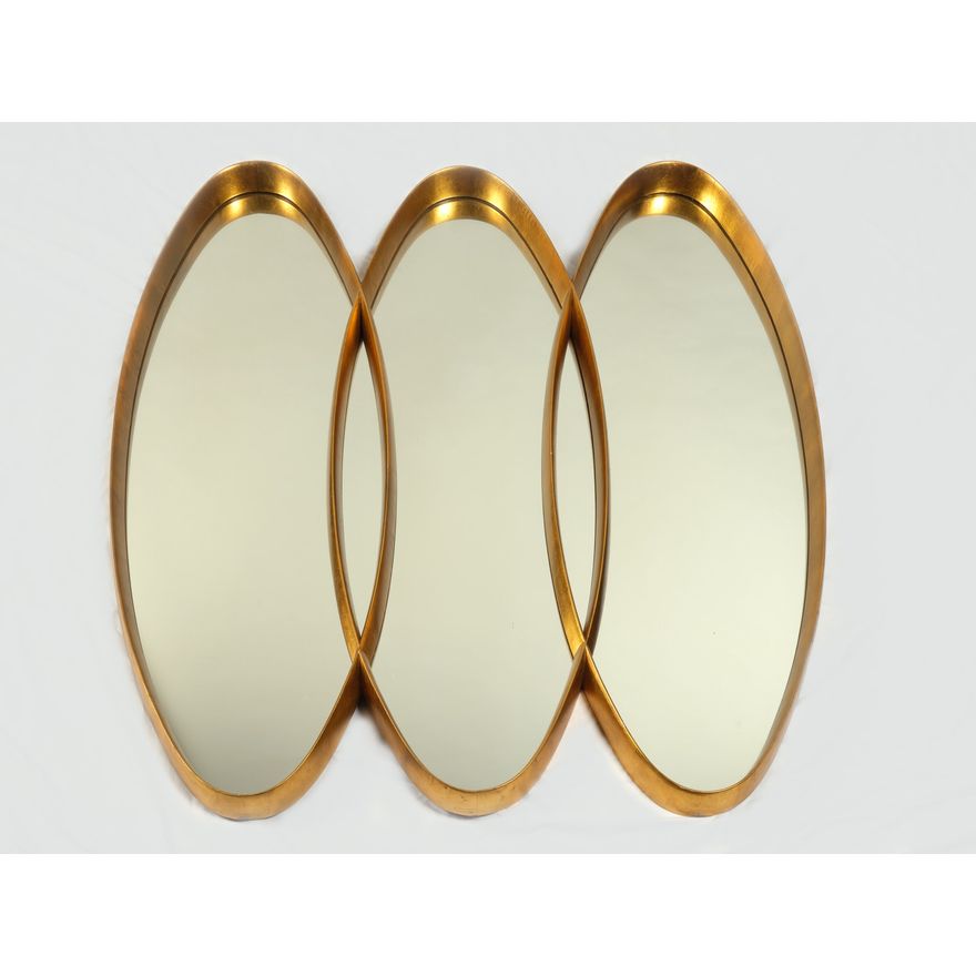 A 1960’s modernist gilt wall mirror