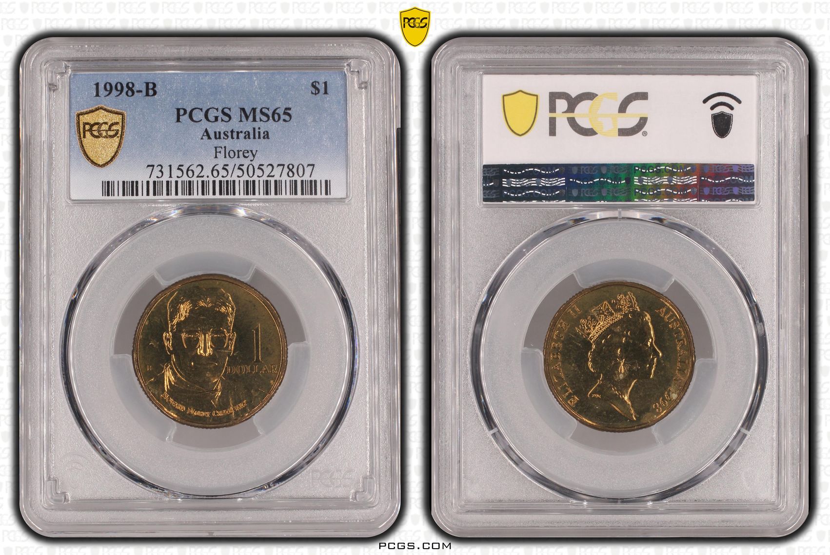 Florey, One Dollar, 1998-B, PCGS MS65