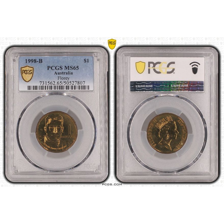 Florey, One Dollar, 1998-B, PCGS MS65