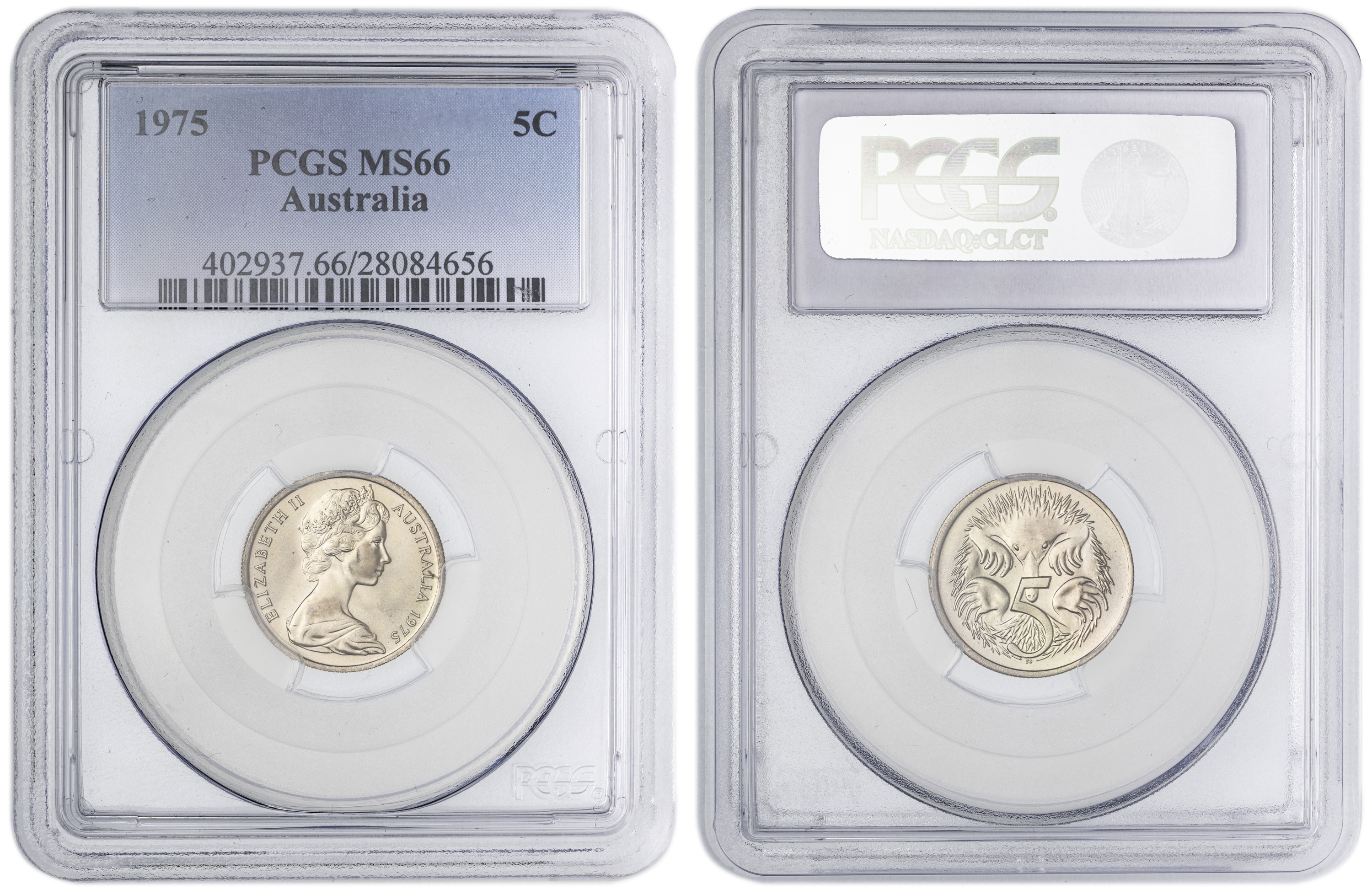 Five Cent, 1975, PCGS MS66