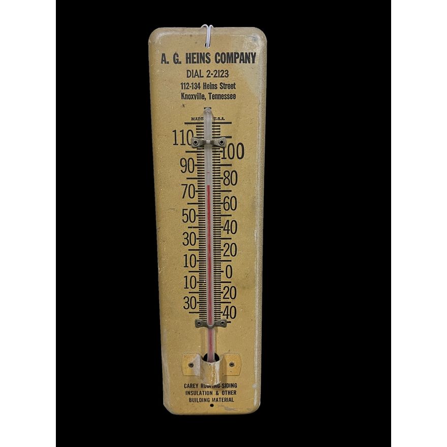 Heins Company Roofing Siding Insulation Tin Metal Thermometer