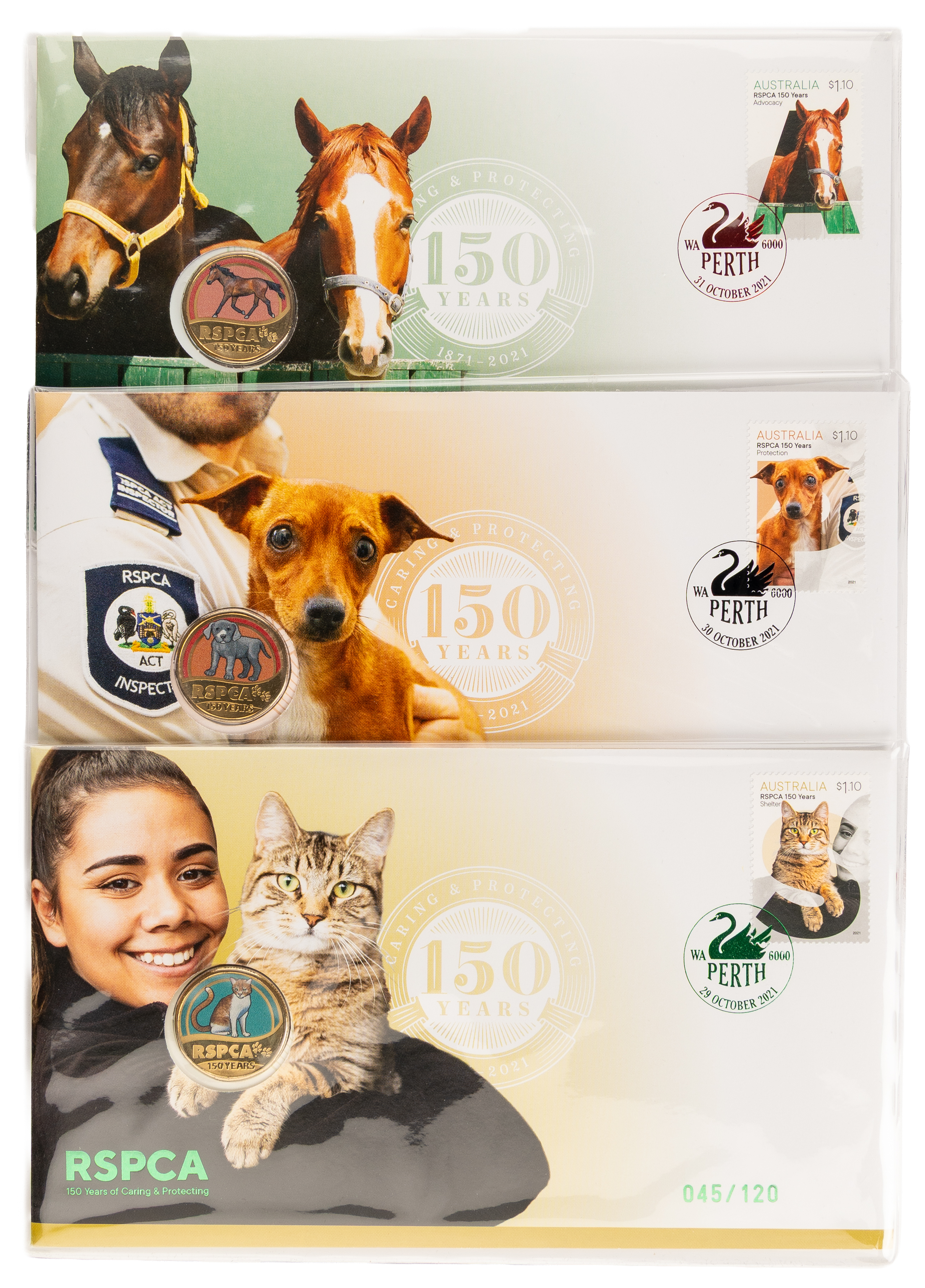 172 · RSPCA 150 Years - Perth Show Issue, One Dollar, 2021,  UNC