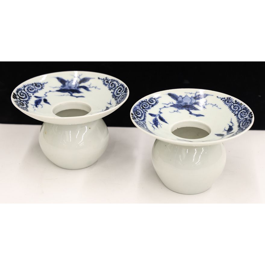 Pair Japanese Arita Porcelain Spittoons