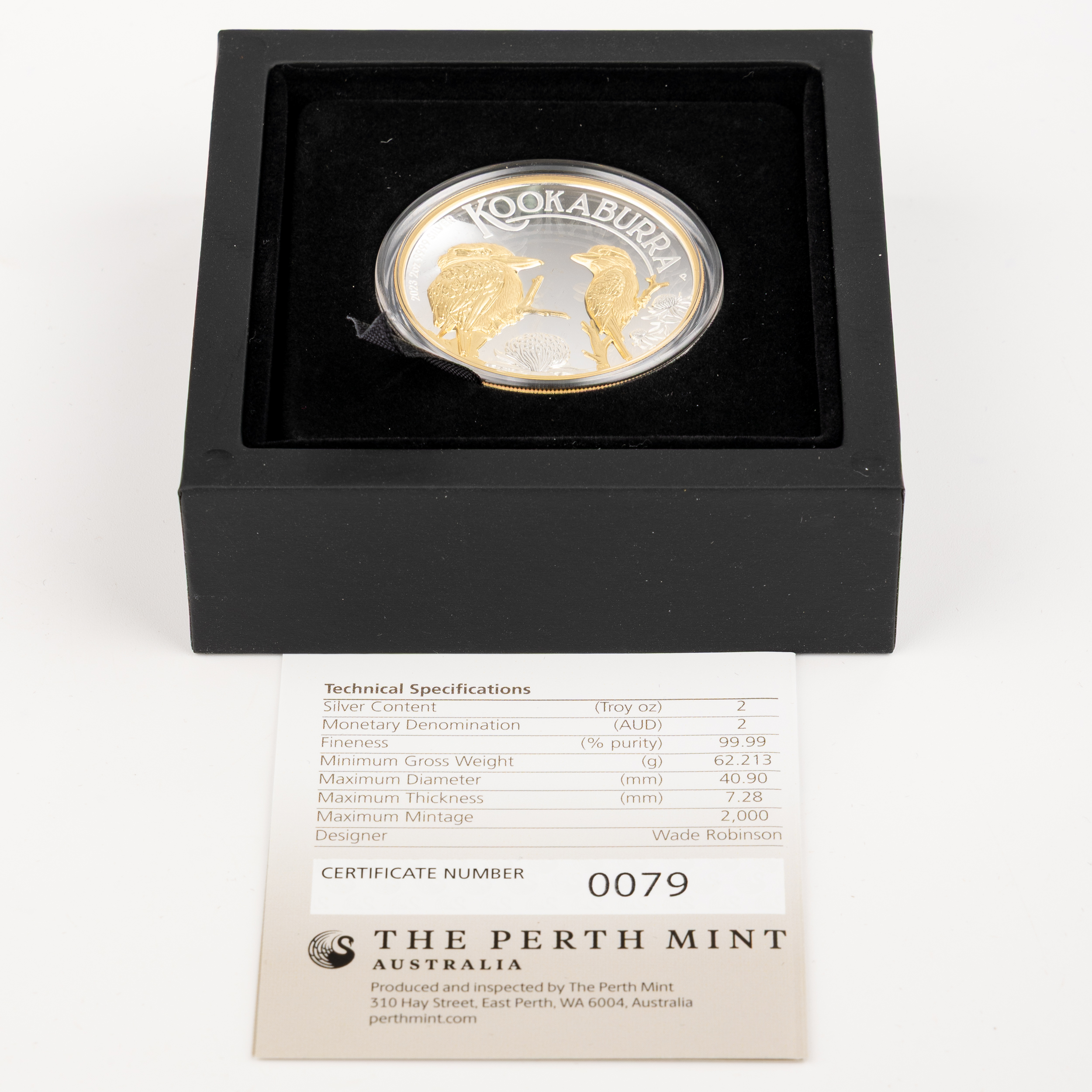 Elizabeth II, Perth Mint - Kookaburra, Two Dollars, 2023-P, FDC