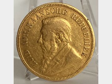 1894 SOUTH AFRICAN GOLD 1 POND COIN