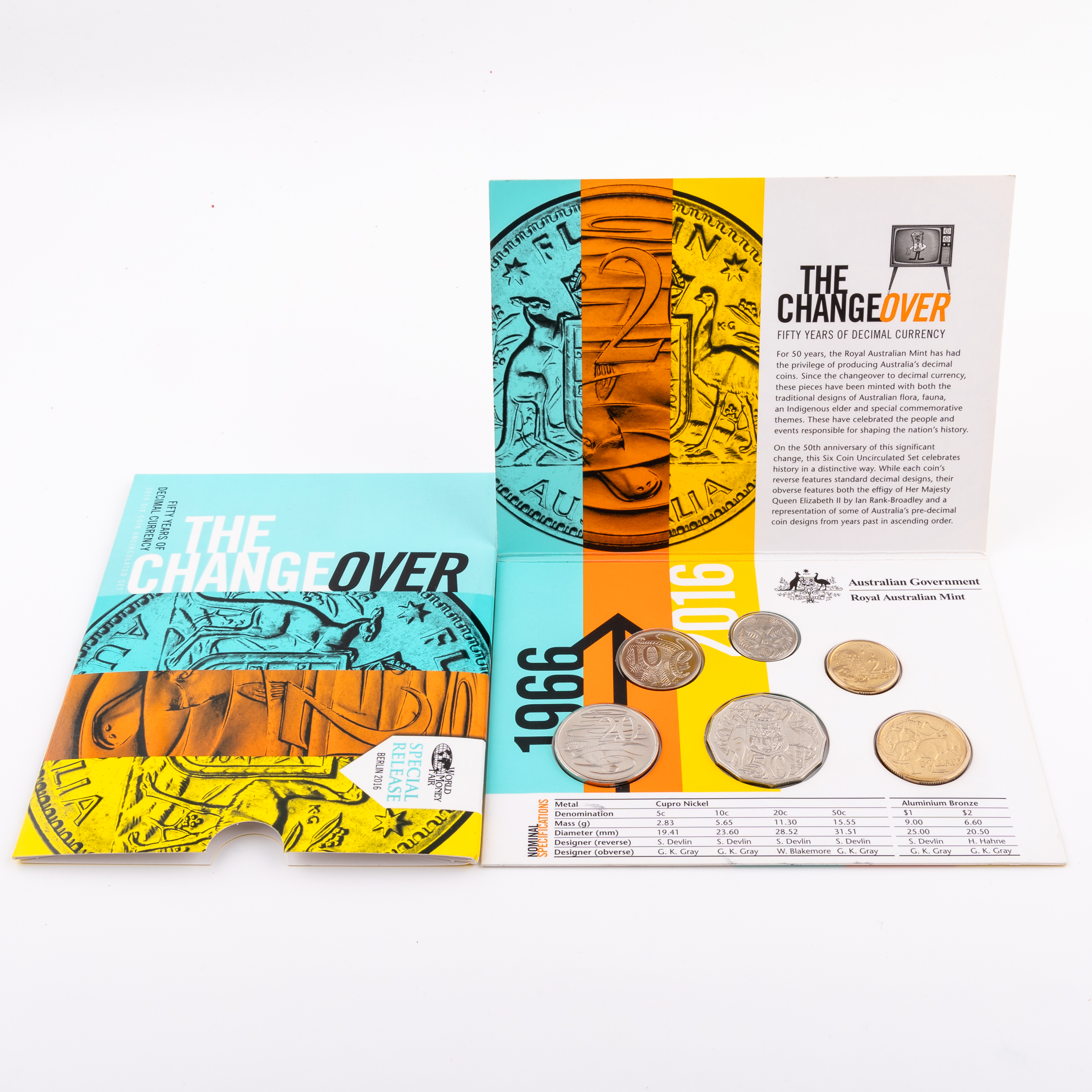 77 · Elizabeth II, The Change Over Mint Set, 2016,  UNC