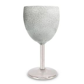 Leisure Quip Stainless Steel Wine Glass Hammertone White 200ML |