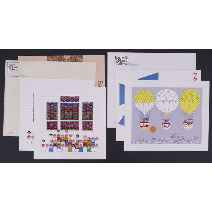 3pc Edie Harper S/N Limited Edition Serigraphs.