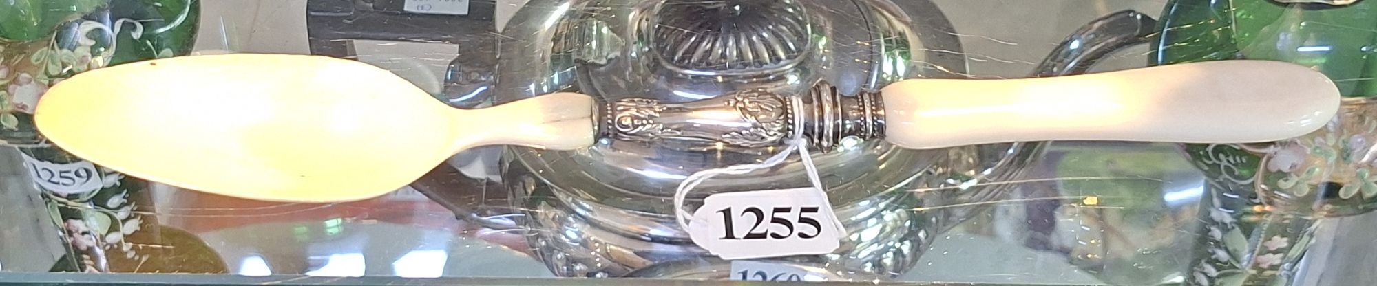 Antique Ivory And Silver Spoon