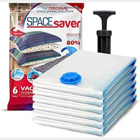 Vacuum Storage Bags Compression Bags with Manual Pump 5 Bags |