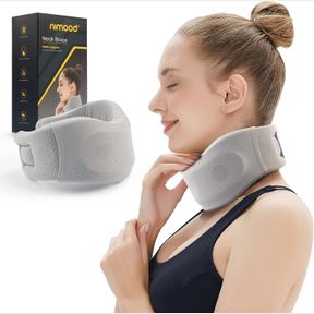 NECK BRACE -FOAM CERVICAL COLLAR - SOFT NECK SUPPORT RELIEVES PAIN & PRESSURE IN SPINE - WRAPS ALIGNS STABILIZES VERTEBRAE - CAN B