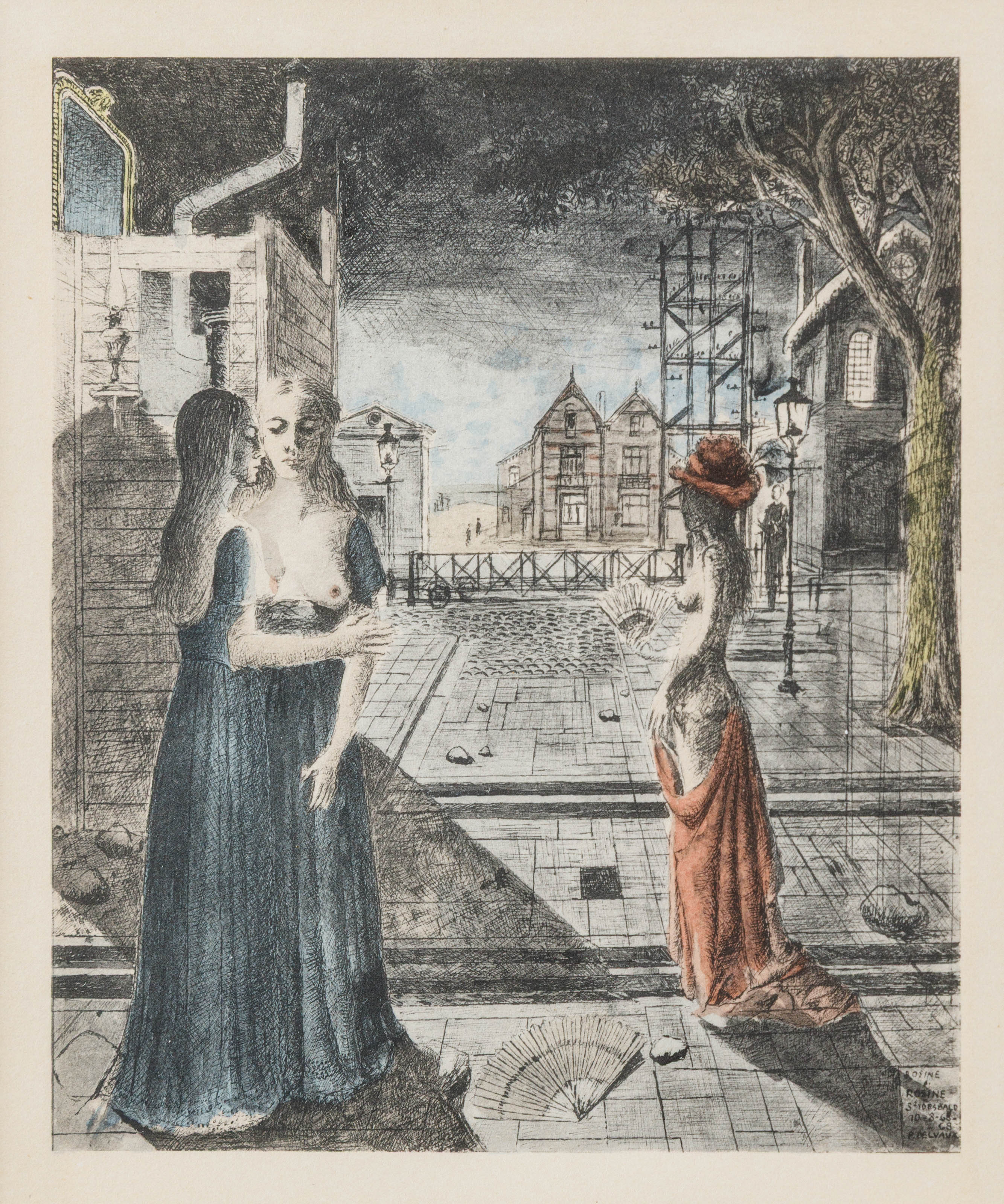 Paul delvaux (1894-1994) – kavel bij Bernaerts, Antwerp