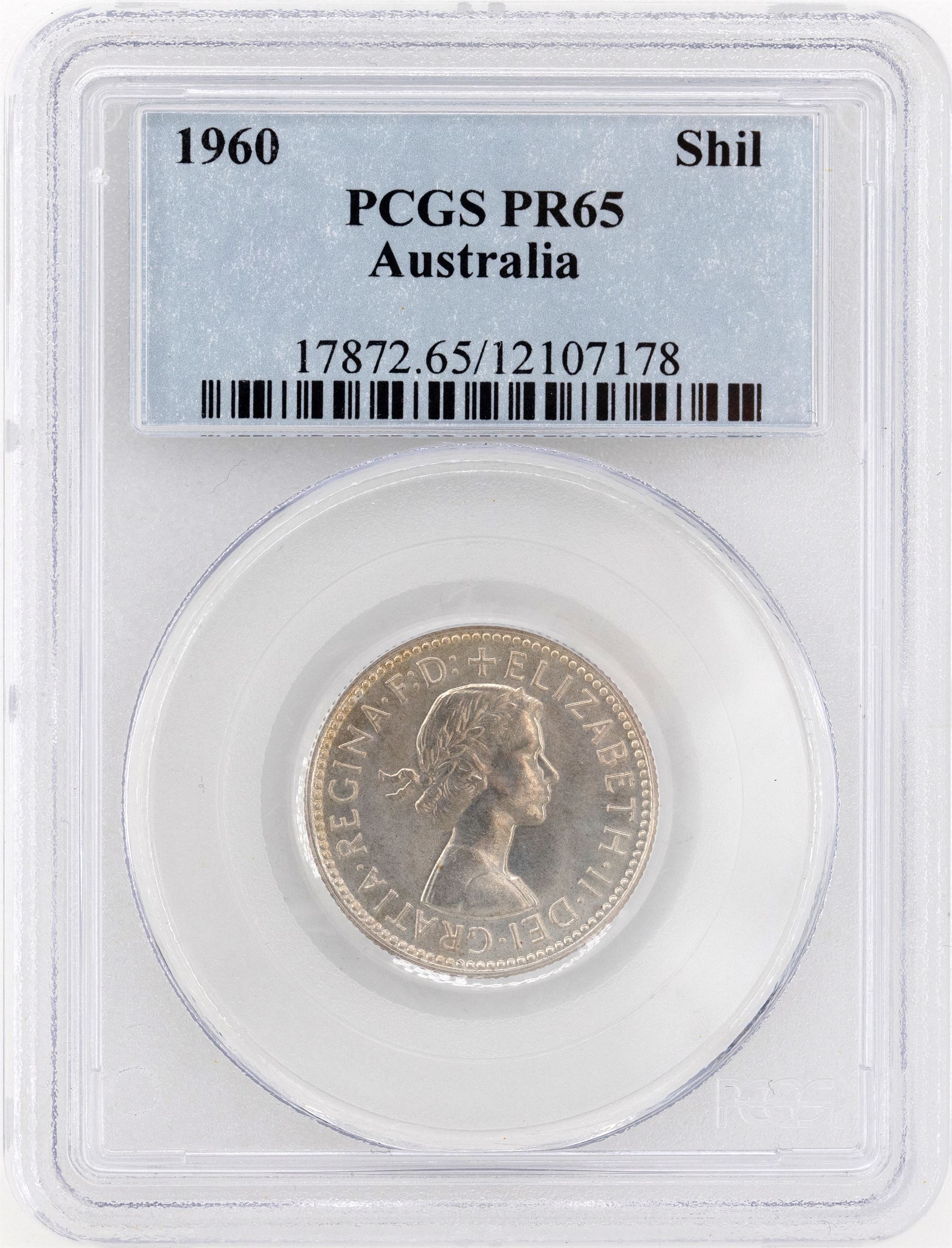 1960(m) Australia Shilling Silver PCGS - PR65 -178