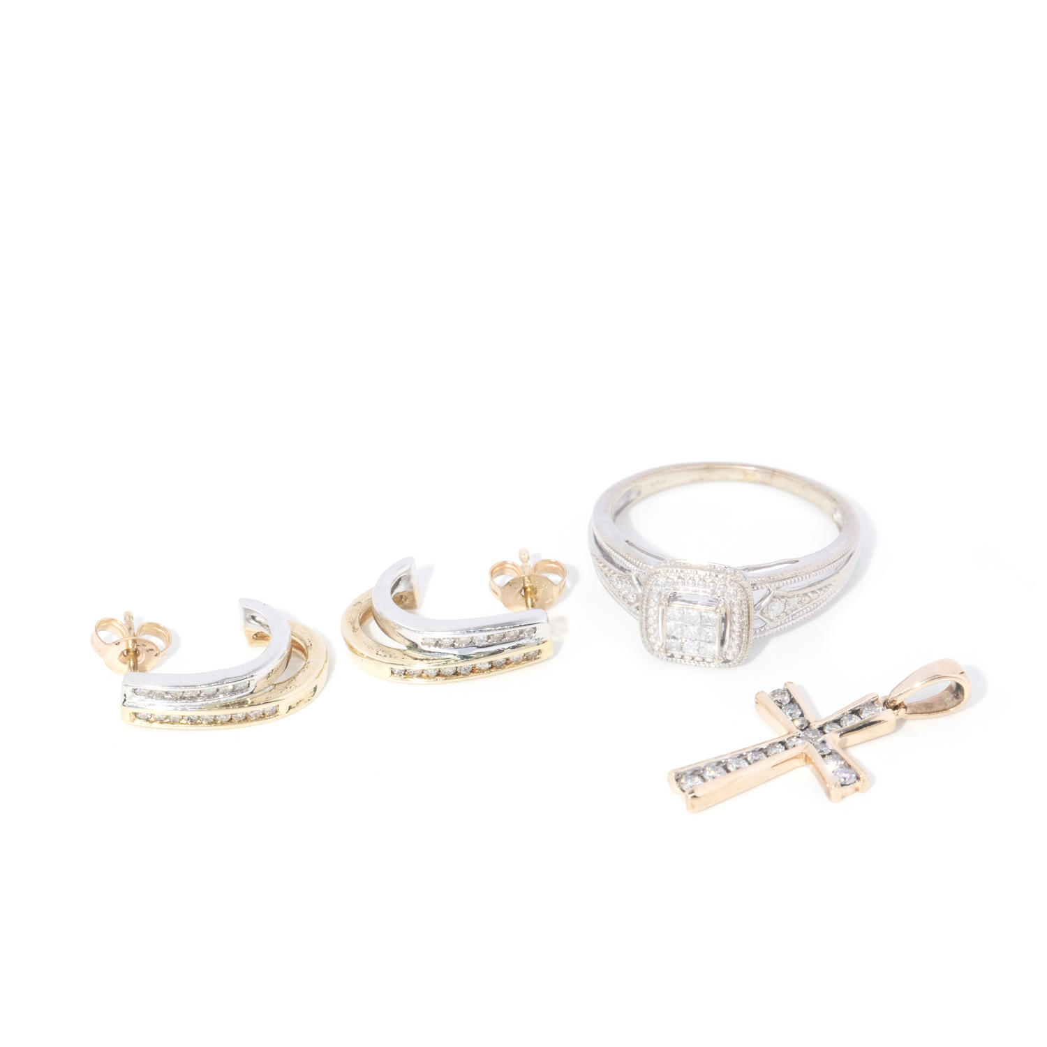 Assorted 9 & 10 carat gold and Diamond Jewellery