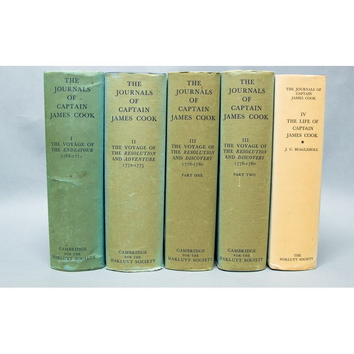 J.C. Beaglehole 'The Journals of Captain James Cook with the folio of Charts & Views'
