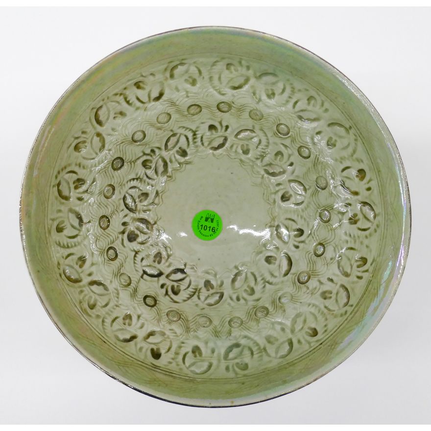 James & Nan McKinnell Iridescent Porcelain Textured Bowl 3''x7.5''
