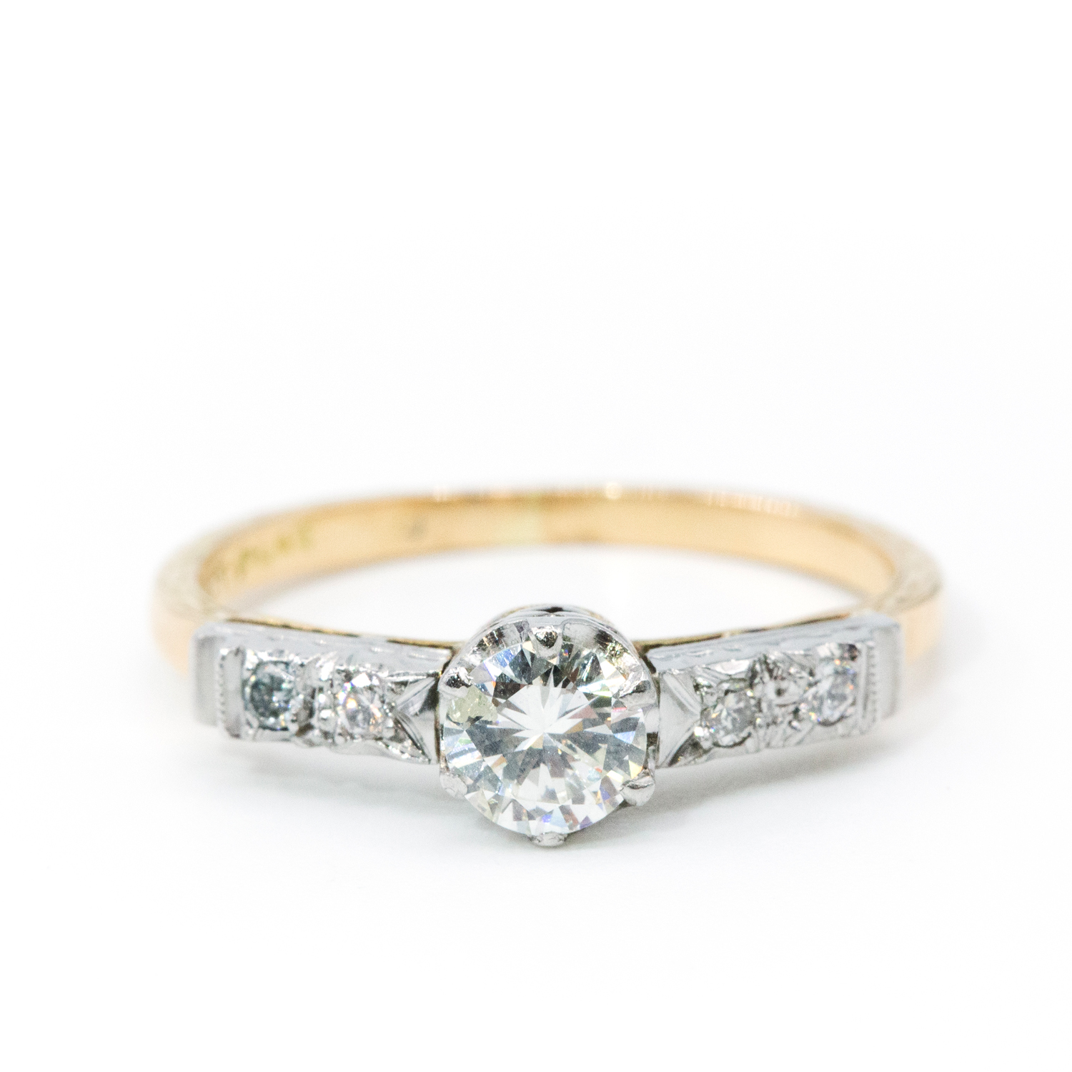 Platinum & 18ct Gold Diamond Ring
