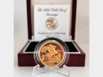 1996 ELIZABETH II PROOF GOLD SOVEREIGN