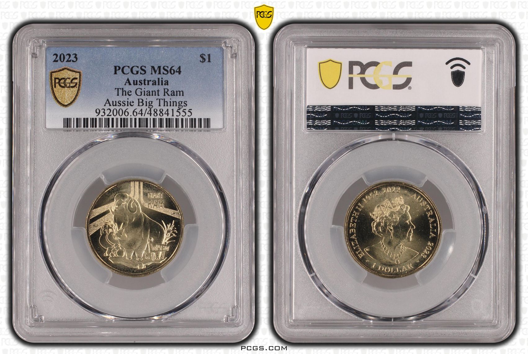 The Giant Ram Aussie Big Things, One Dollar, 2023, PCGS MS64