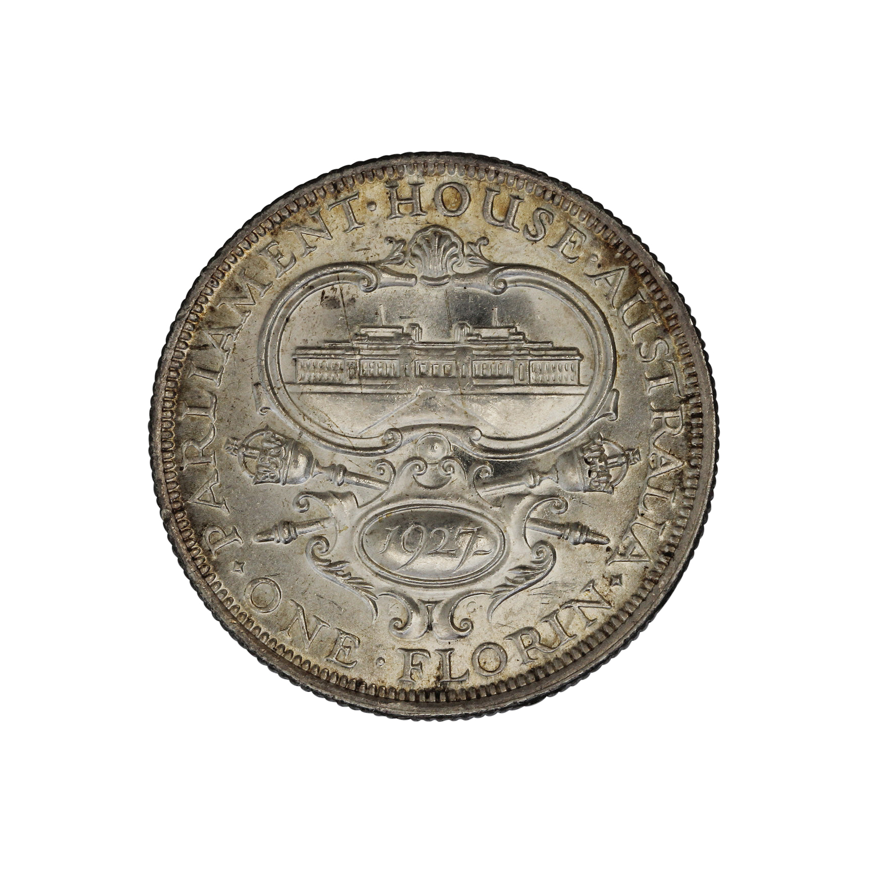 George V, Florin, 1927, aUNC